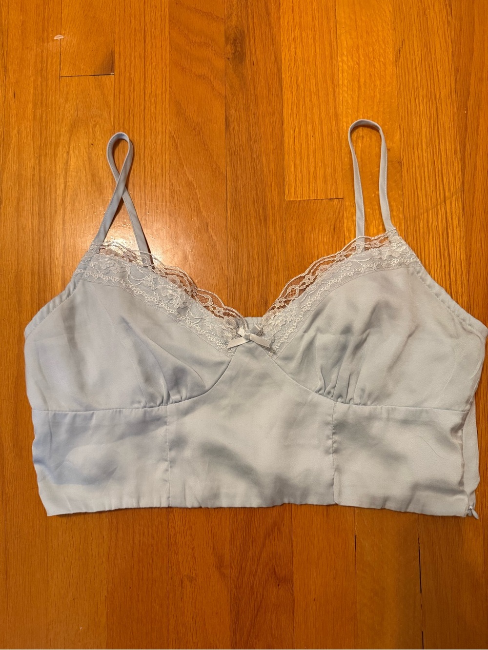 Princess Polly Pale Blue Lace Bralette